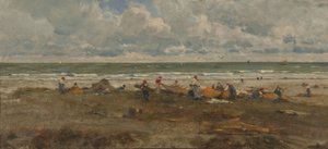 ビーチの漁師 作： Filippo Carcano